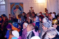 среди прихожан Богоявленского храма с. Великополье – школьники.