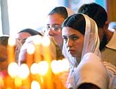 Торжественное богослужение архиерейским чином совершалось в домовом храме в честь иконы Божией Матери «Троеручица»