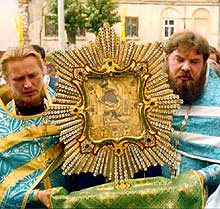 Почаевская икона Божией Матери прибыла в Волжск