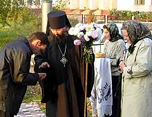 Встреча Владыки у Храма Покрова Пресвятой Богородицы села Марисола Сернурского района