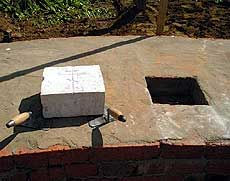 Началось возведение нового храма в микрорайоне Дубки города Йошкар-Олы.