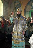 Архиерейское Богослужение в Сретенском храме села Большая Кучка Оршанского района